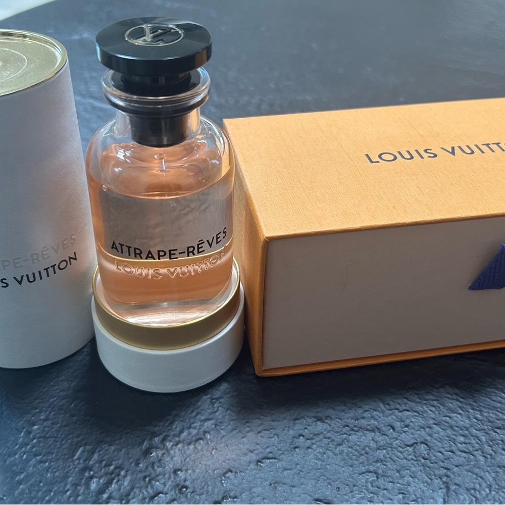 Louis Vuitton Attrape-Rêves Perfume with Peach and Gold Accents